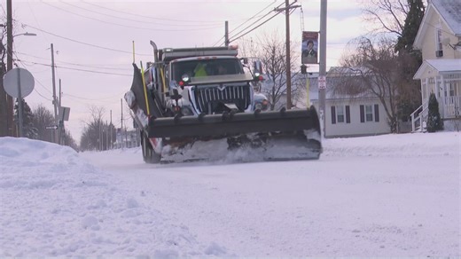ODOT plow drivers in Ottawa County continue roadwork following Sunday's snowstorm