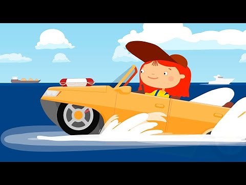 Çizgi film Doktor Mac Wheelie ile seçkin bölümler - Amfibi araba ve tekne!