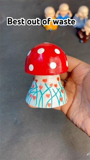 😱 DIY LED Bulb Mushroom 🍄 #trending #diy #craft #ytshorts #handmade #bestoutofwaste