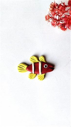 DIY Fun : How To Make Clay Fish | Easy Clay Animals For Beginners | Clay Craft #shorts #viral #clay