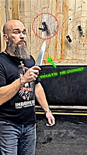 Next-Level Knife Throwing 😨 | Perfect Hit on Flying Can#shorts