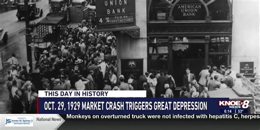 This Day in History: Stock market crash triggers the Great Depression on Oct. 29, 1929