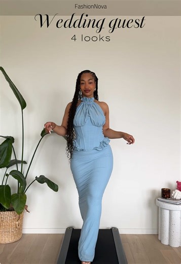 Pick your fav look ✨ @Fashion Nova Details: Vintage Mood Mesh Maxi Dress Brenda Halter Mesh Maxi Dress Stella Sleeveless Satin Maxi Dress Zadie Babe Cape Mini Dress #FashionNovaPartner #outfitinspo #weddingguest #dress