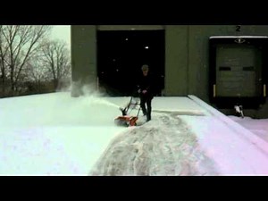 WORX WG650 Electric Snow Thrower demonstration