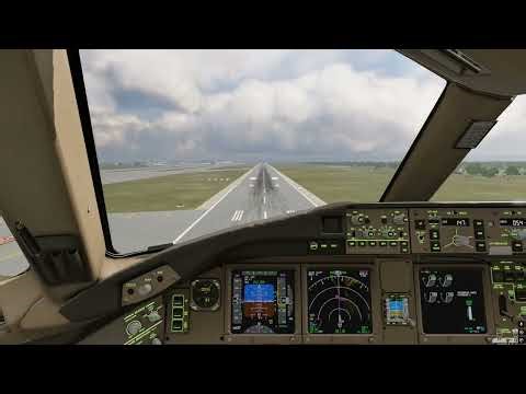 X-Plane 12 | EVA Air Cargo 777F Landing at RCTP