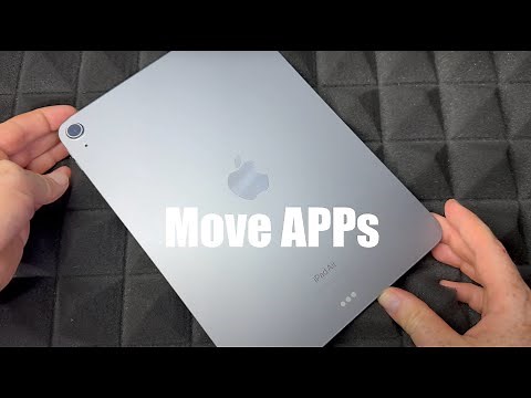 How to Move Apps around on iPad Air 11” 6th gen M2