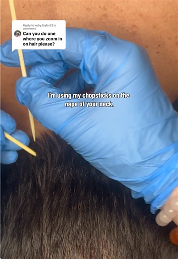 ASMR Scalp Scratching with Chopsticks for Deep Relaxation