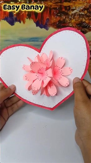 DIY Pop-Up Flower Card 🌸 #diycraft #spooncraft