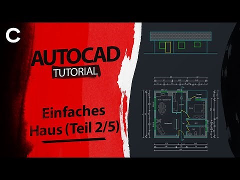 Drawing a House in AutoCAD (Part 2) - Doors and Windows - AutoCAD Tutorial German