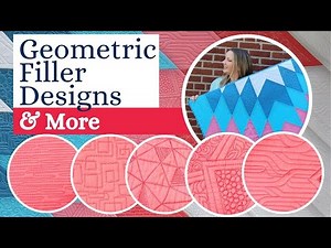 Machine Quilting Geometric Designs: Free-motion Challenge Quilting Along with Angela Walters