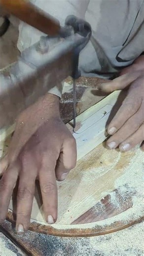 Cutting a Wooden Handle with a Jigsaw Machine Quickly | Manufacturing Movements #shorts