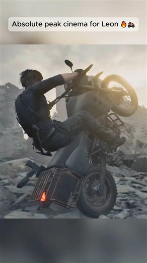 Leon S. Kennedy pulling a wheelie is straight peak cinema 🔥🏍️ #leonkennedy #goty2026 #goty