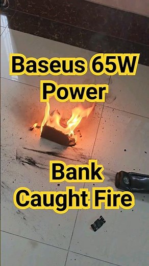 Baseus 65W 30000mAh Power Bank on Fire #powerbank