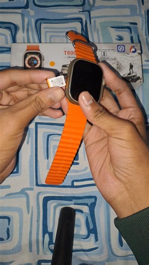 how to insert sim card ✅️ in t800 ultra 😱 smart watch #shorts #viral #smartwatch