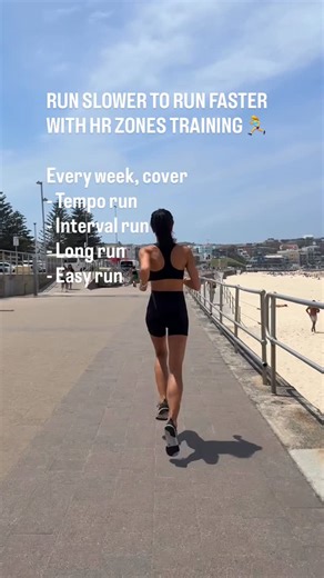 VERONIKA Larisova on Instagram: "If every run is a fast run, you completely miss out on training your aerobic capacity and increasing mitochondrial density. Running fast all the time also significantly increases injury risk and the risk of burnout from overtraining. And these will definitely slow anyone down. The golden rule for basic running training is to cover every week one - tempo run (zone 3) - interval run (zone 4) - long slow run (zone 2) - one to two easy shorter jogs (zone 2). This wil