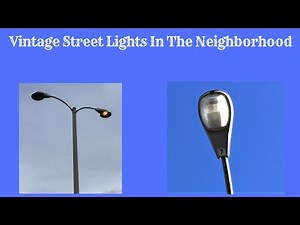 Vintage Street Lights In The New Neighborhood