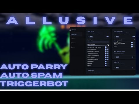 OP Blade Ball Script | Allusive | OP Auto Parry, INSANE Auto Spam, Manual Spam, TriggerBot