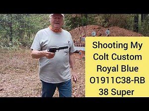Shooting My Colt Custom Royal Blue O1911C38-RB in 38 Super