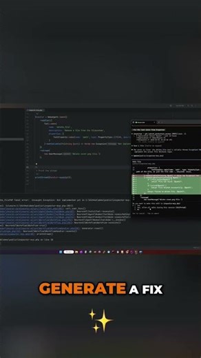 Coding Agent Fixes Errors Instantly! See How. #shorts