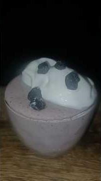 Blueberry Yogurt Shake 🫐 Thick Homemade Milkshake ASMR