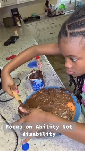 Having blindness doesn’t makes her incapable! pretty girl baked her first cake she said she really loves she’s able to help cook More she has her braille measuring cups, and sound beeper. I thank God she’s really enjoying helping and learning It doesn’t matter how it looks on the outside it was made with Love #Fyp #Fy #TeamArmiah #Inspiration #Love #bakery #baking #cakedecorating #blind #learning #Godisgood #Explore #exploremore #explorepage #blindandcan #capable #teaching #fblifestyle #followfo