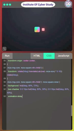 ✨ Blooming Squares Animation 🌸 | HTML CSS Creative Effect 🔥 #Shorts #Viral #animation #html #css
