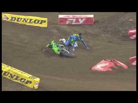 ALL 2025 SUPERCROSS CRASHES 🤯💪 COOPER WEBB CHAMP 🏆 #mx #ride905