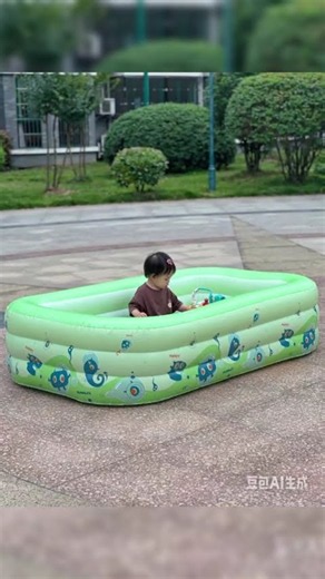 Inflatable Boat Test 🚤 Portable Fishing Boat for Camping & Adventure #shorts
