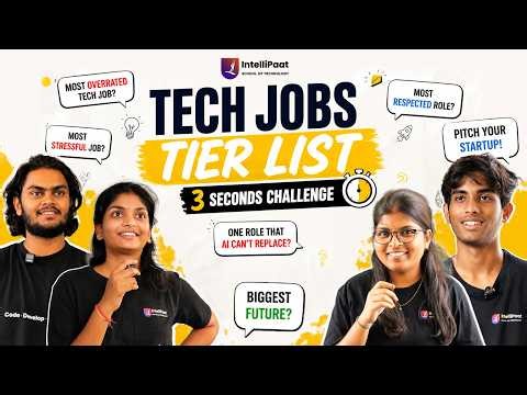 Tech Jobs Tier List | IST Students Rank Tech Jobs | Intellipaat School of Technology