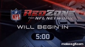 NFL REDZONE COUNTDOWN on Make a GIF