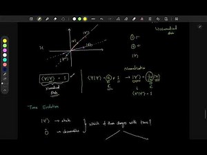 QM101 - Lecture 5 - Normalization and Time Evolution
