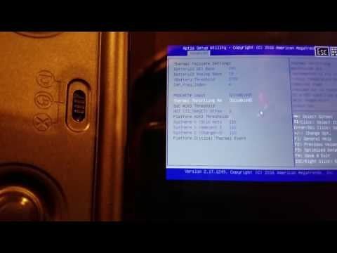 GPD Win - BIOS Settings part 1 Enable Android? Enable Display port over USB?