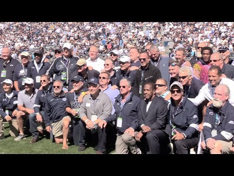 1982 Nittany Lions Football team honored at half of Penn State-Central Michigan game