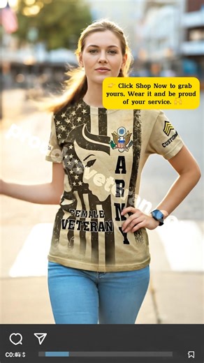 🇺🇸 U.S. ARMY FEMALE VETERAN 🇺🇸 👉 This isn’t just a T-shirt, it’s a way to proudly show your service and sacrifice. ✅ Customizable Rank & Name – make it truly yours. ✅ Soft, breathable cotton for all–day comfort. ✅ Available in sizes up to 6XL – fits every veteran. 💝 A meaningful gift for yourself or the female veteran you love. 👉 Tap Shop Now to claim your proud veteran shirt today! | Proud U.S. Veteran