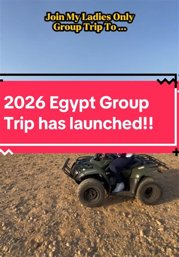 Join my Egypt Group Trip! Info below 👇🏾 Trip Details ⬇️ 📆Dates: Oct 31-Nov 9 2026 📍Locations: Cairo, Giza, Aswan, Luxor, Faiyum 🎭Theme: Historical Adventure 💰$2499 per person (double rooms only) *Payment plans available * What’s Included ✅Airport Pick Up/Drop Off ✅Lodging ✅Nile Cruise 5 days/4nights ✅2 Domestic Flights ✅Private Transportation ✅15 Activities ✅Most Meals are included (not drinks) ✅Tour Guide ✅Professional Photographer What’s Not Included ❌International Flights ❌Visa ❌Drinks