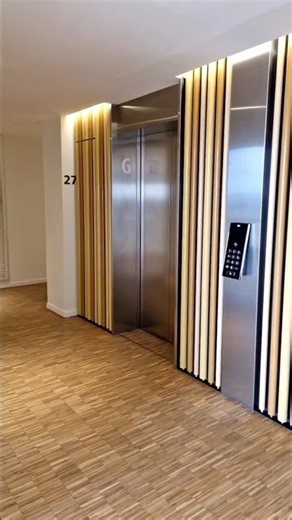 Amazing Kone Ecodisc lift in a 32-level tower