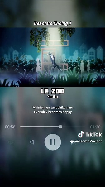 Le zoo - Yurika | Beastars Ending 1 TV Version #anime #ending #songlyrics #beastars #yurika #fyp