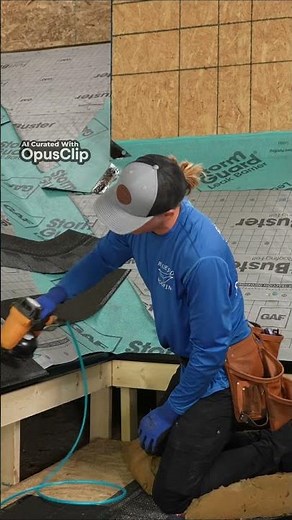 (Clip) How To Install Starter Strip Course #roofing #roofer #roof #shingles #tips #construction #diy