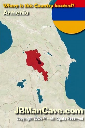 Where is ARMENIA located in the World? JBManCave.com #Shorts