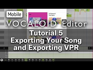 Mobile VOCALOID Editor Tutorial 5 — Exporting Your Song
