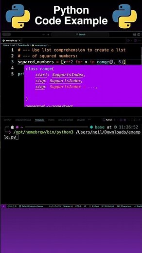 Python Example: How To do List Comprehension