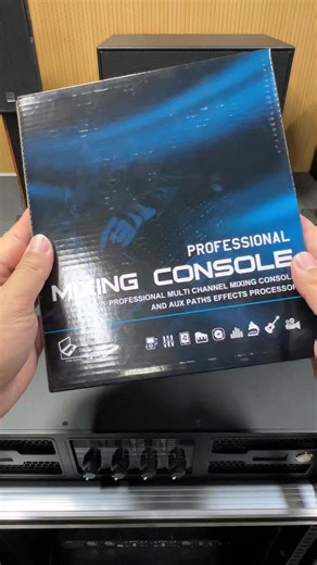 4-channel portable audio mixer with 256 DSP effect presets, Bluetooth connectivity, and USB/MP3 music playback functionality.#audio #audiomixer #mixer #console #mixeraudio