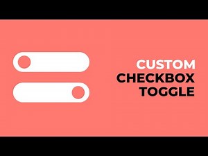 Custom checkbox toggle with only HTML & CSS