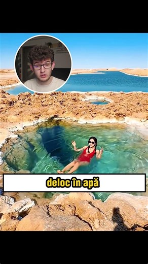 The lake that has salt instead of sand (Alex Hada Reacts) #shorts