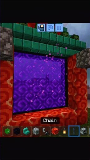 How to make easy neither portal in minecraft #minecraft #shorts #ytshorts #minecraftshorts