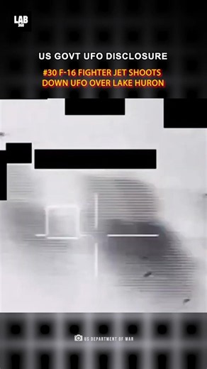 Jet Shoots Down UFO Over Lake Huron #ufo #trending #shorts