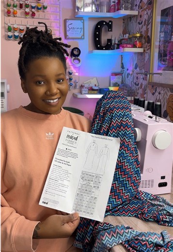 Sewing the Topeka Keyhole Dress in the She Shed