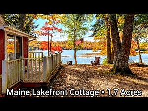 Maine Lakefront Homes For Sale | $400k | Maine Waterfront Cottages | Subec Lake Property