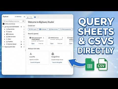 BigQuery External Tables: Link Sheets & CSVs Without Copying