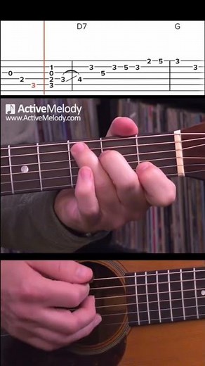 Acoustic country blues guitar - with TAB - #shorts #guitartabs #guitartab